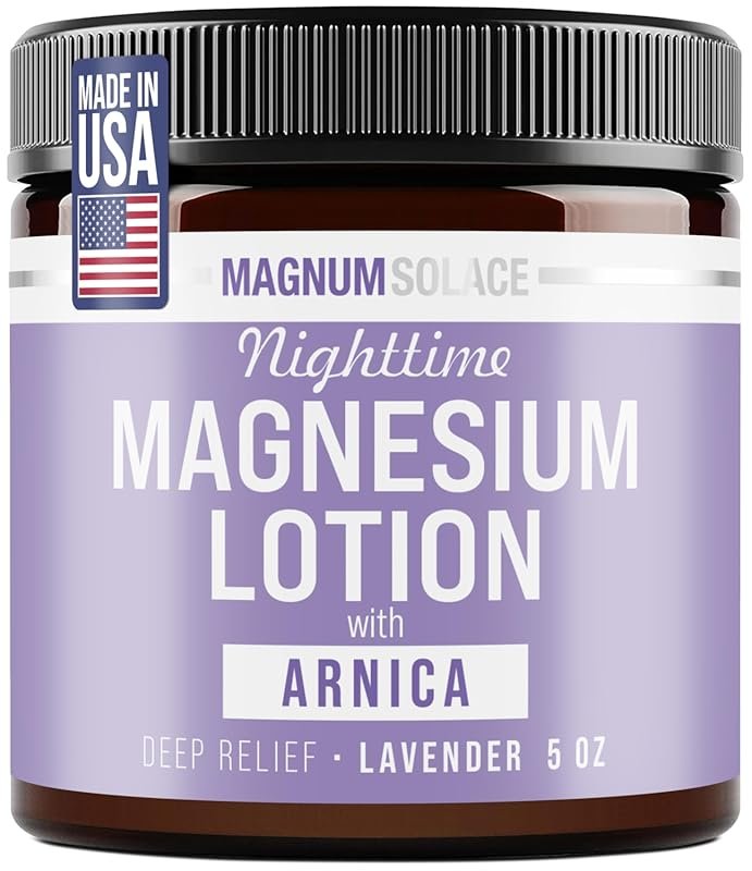 Magnum Solace Nighttime Magnesium Lotion with Arnica - Concentrated Re