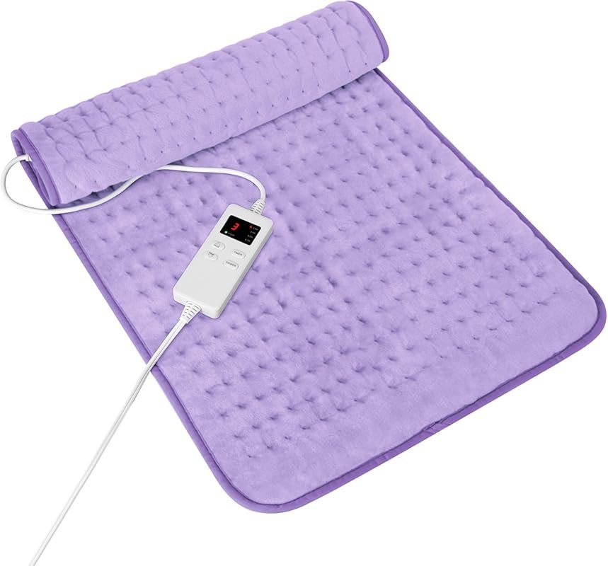 Versatile Heating Pad for Period Cramps and Muscle Pain, 6 Heat Settin
