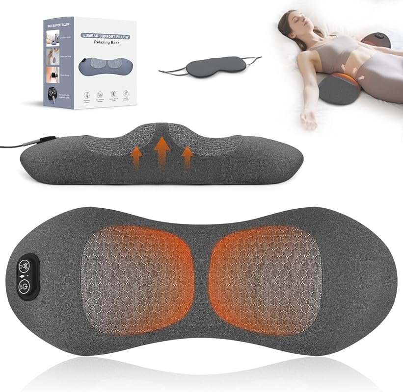 3-in-1 Electric Lower Back Massager with Heat, Vibration & Airbag Trac