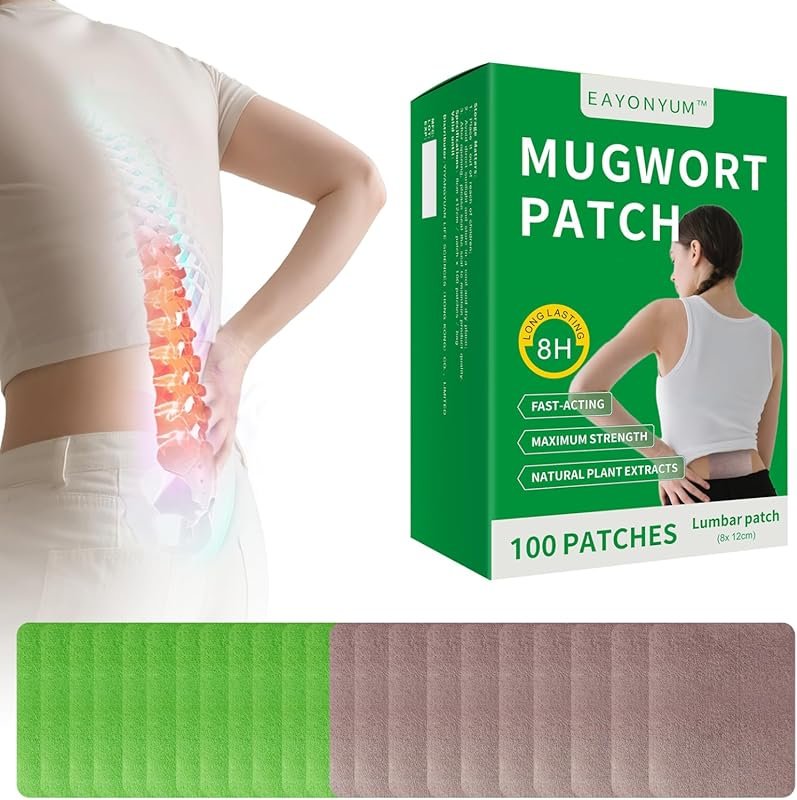 100 Count Lumbar Patches - 8 Hours of Long-Lasting Heat Relief for Bac