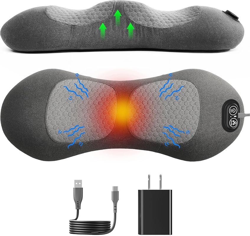 Triple Fusion Back Massager with Heat, Vibration, and Stretching for D
