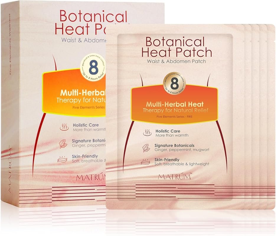 Period Pain Relief Heat Patch - Drug-Free Herbal Heating Pad for Cramp
