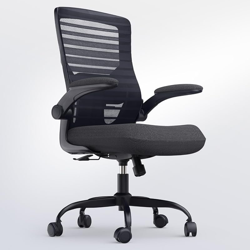 Long-Hour Office Desk Chair with Thick Foam and Enhanced Lumbar Suppor