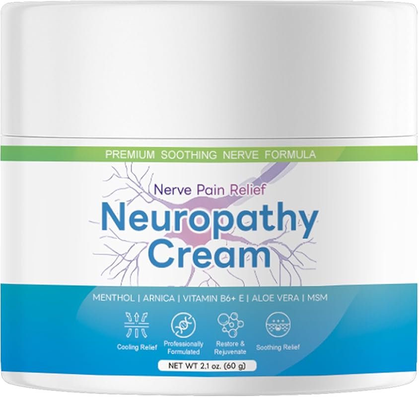 Fast-Acting Neuropathy Pain Relief Cream for Feet & Hands with Menthol