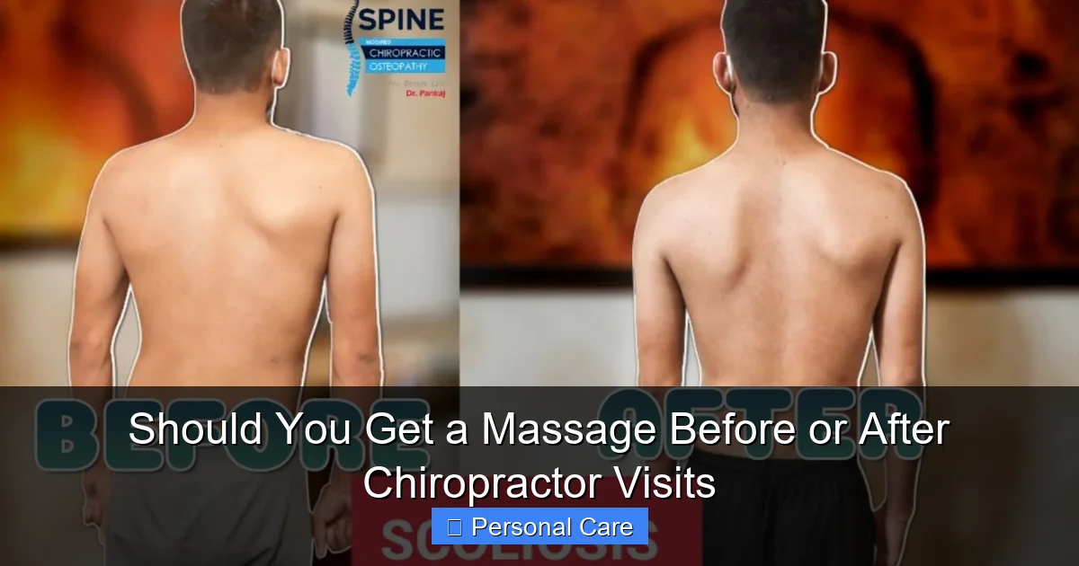 Should You Get a Massage Before or After Chiropractor Visits