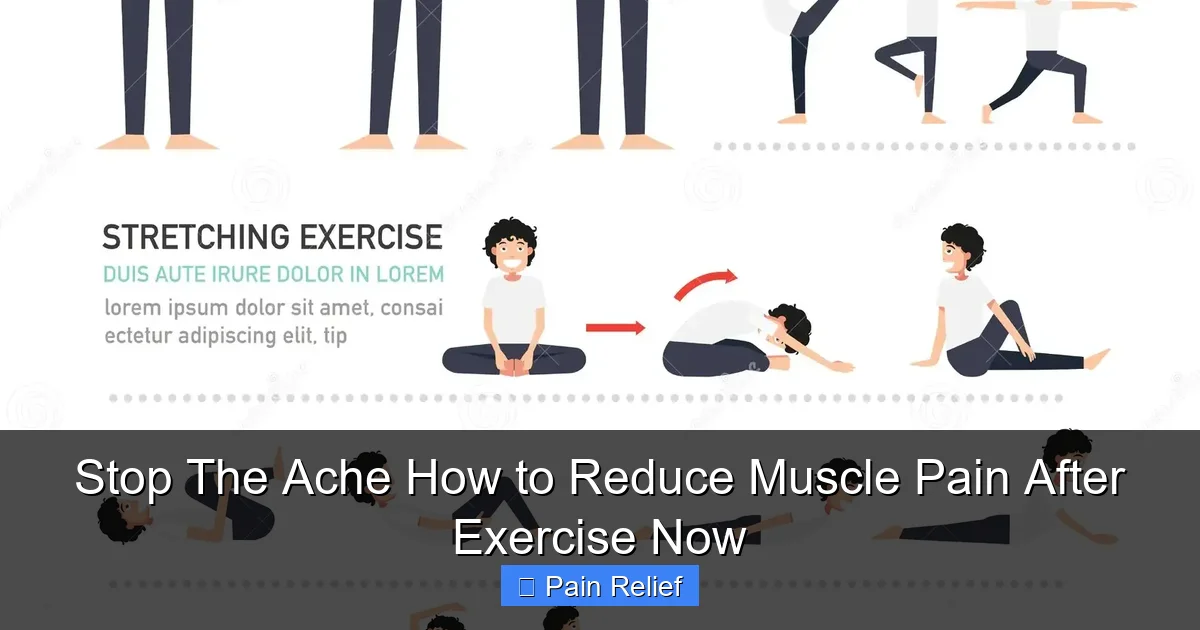 Stop The Ache How to Reduce Muscle Pain After Exercise Now