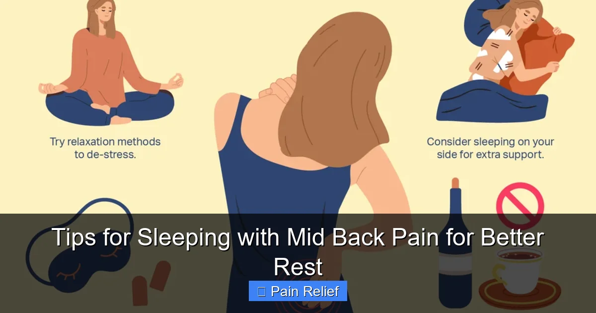 Tips for Sleeping with Mid Back Pain for Better Rest