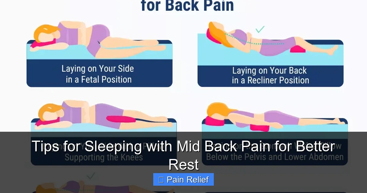Tips for Sleeping with Mid Back Pain for Better Rest