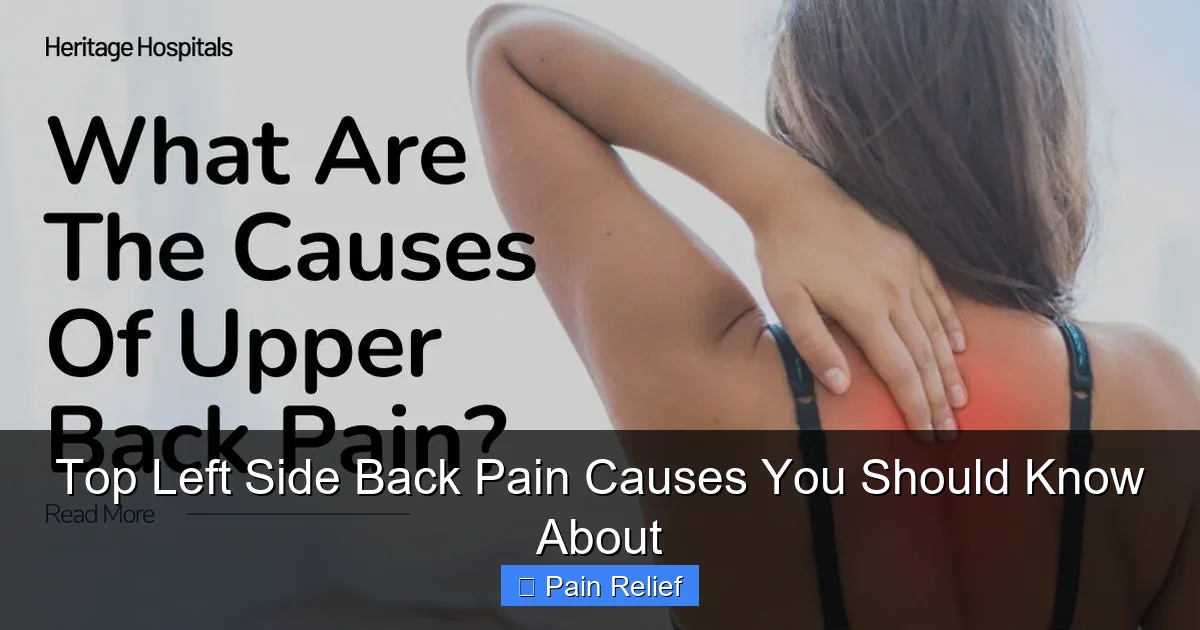 Top Left Side Back Pain Causes You Should Know About