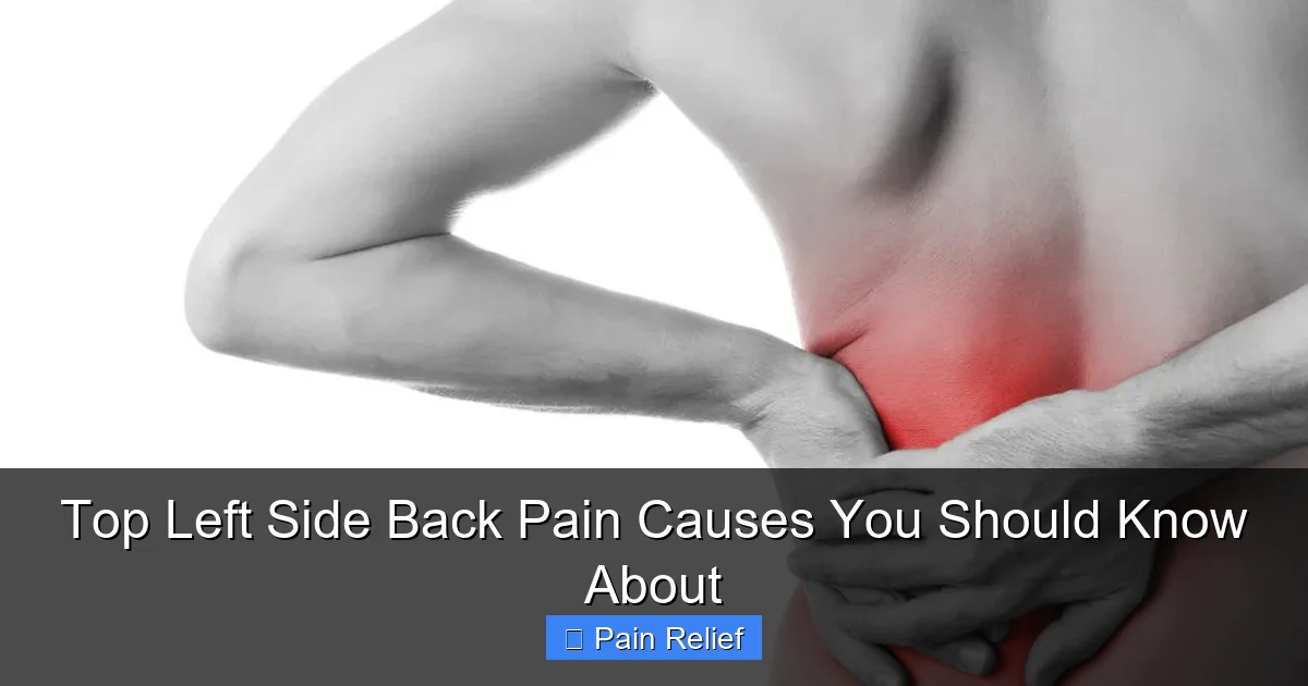 Top Left Side Back Pain Causes You Should Know About