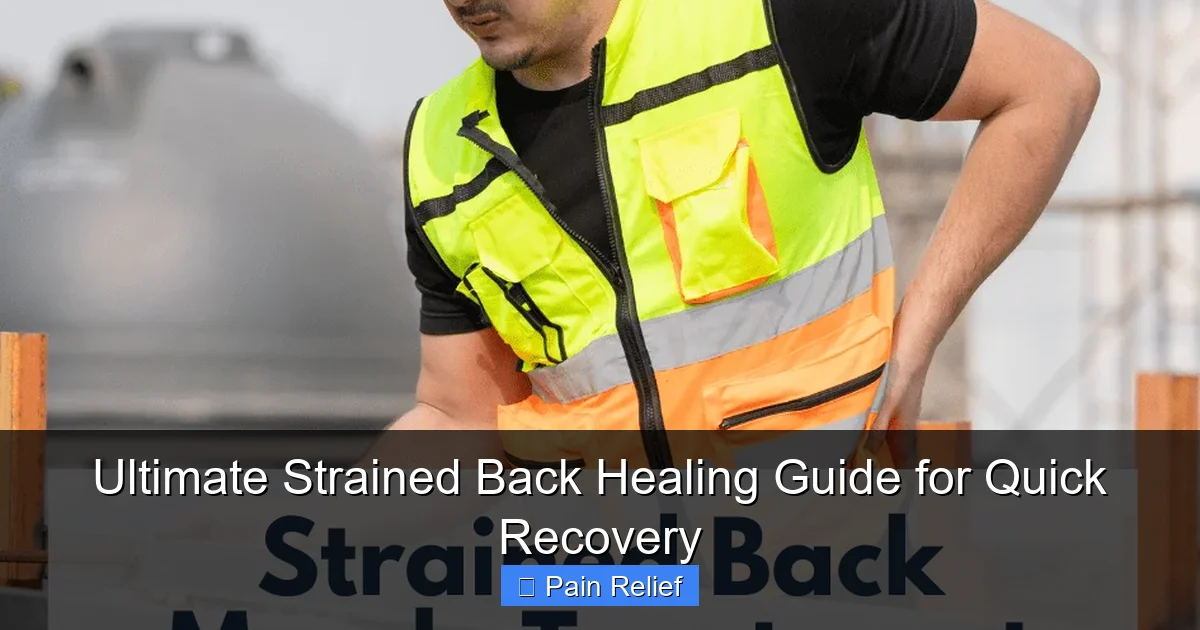 Ultimate Strained Back Healing Guide for Quick Recovery