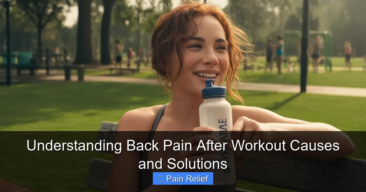 Understanding Back Pain After Workout Causes and Solutions