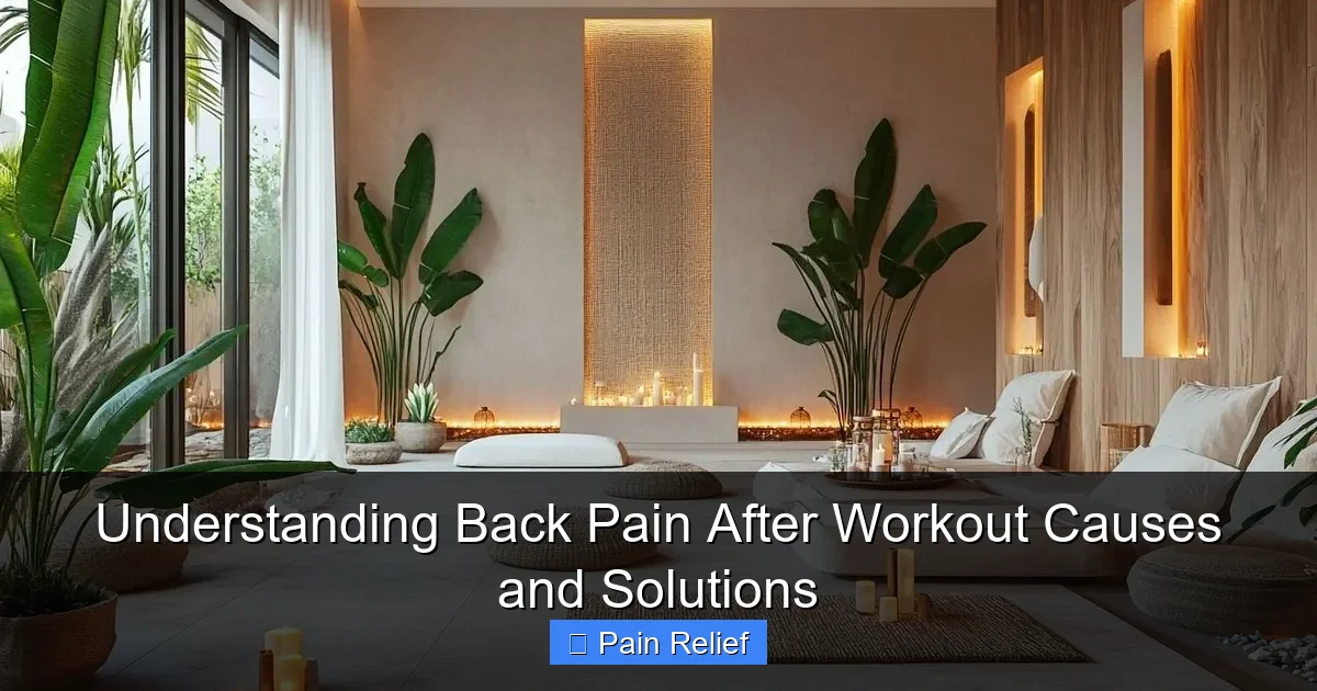 Understanding Back Pain After Workout Causes and Solutions