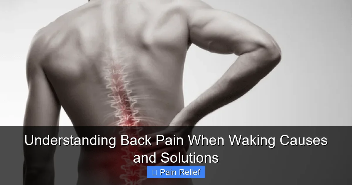 Understanding Back Pain When Waking Causes and Solutions