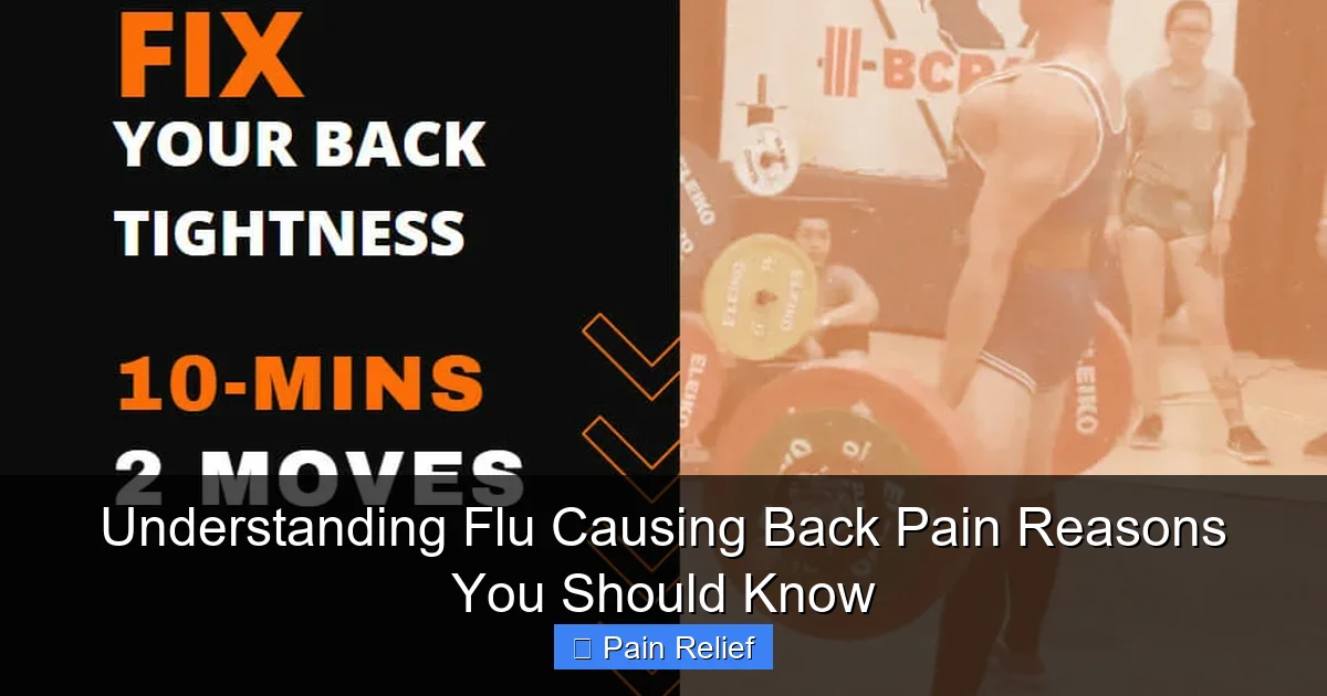 Understanding Flu Causing Back Pain Reasons You Should Know