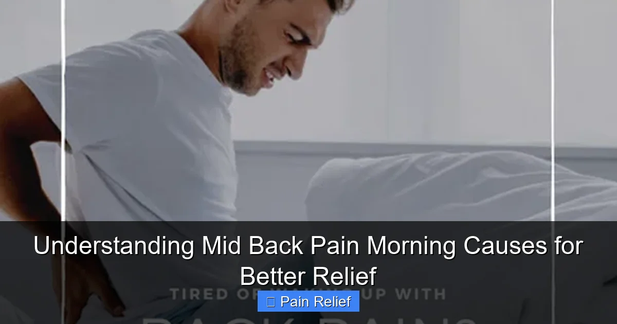 Understanding Mid Back Pain Morning Causes for Better Relief