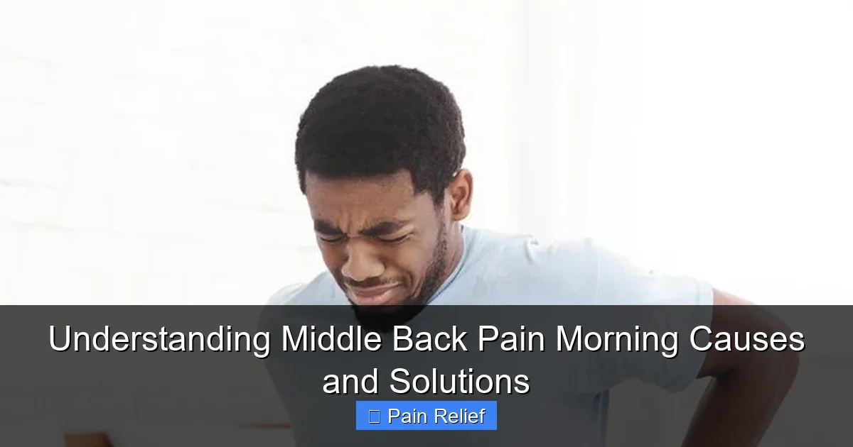 Understanding Middle Back Pain Morning Causes and Solutions