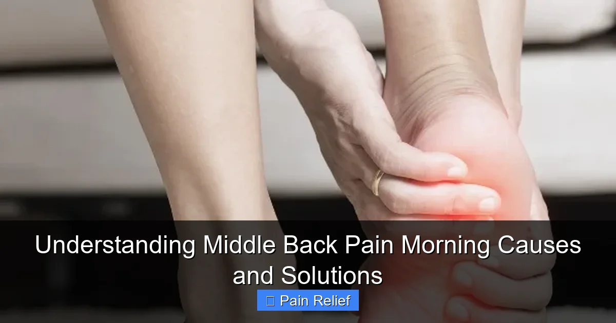 Understanding Middle Back Pain Morning Causes and Solutions