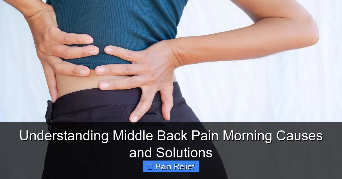 Understanding Middle Back Pain Morning Causes and Solutions