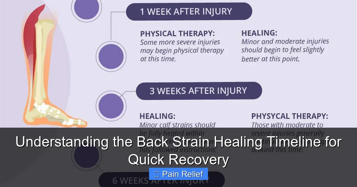 Understanding the Back Strain Healing Timeline for Quick Recovery