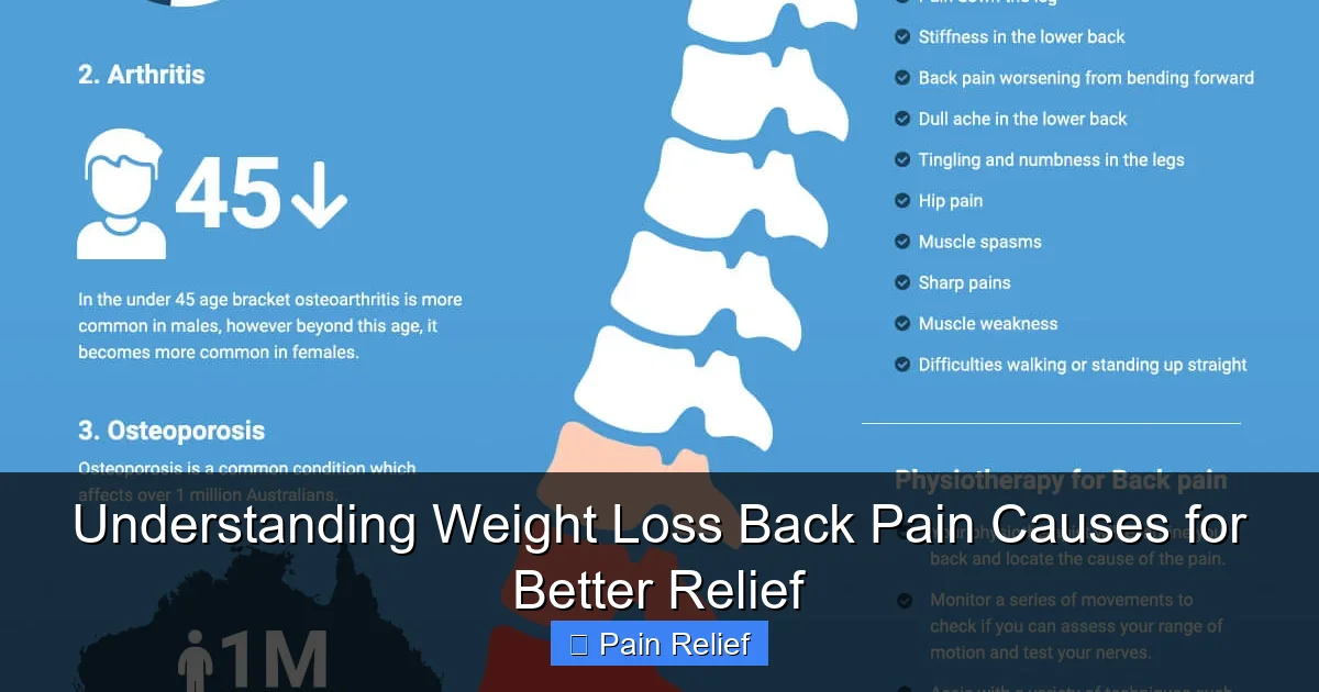 Understanding Weight Loss Back Pain Causes for Better Relief