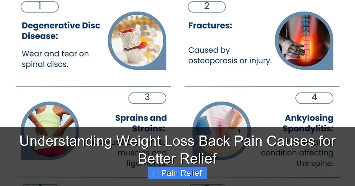 Understanding Weight Loss Back Pain Causes for Better Relief