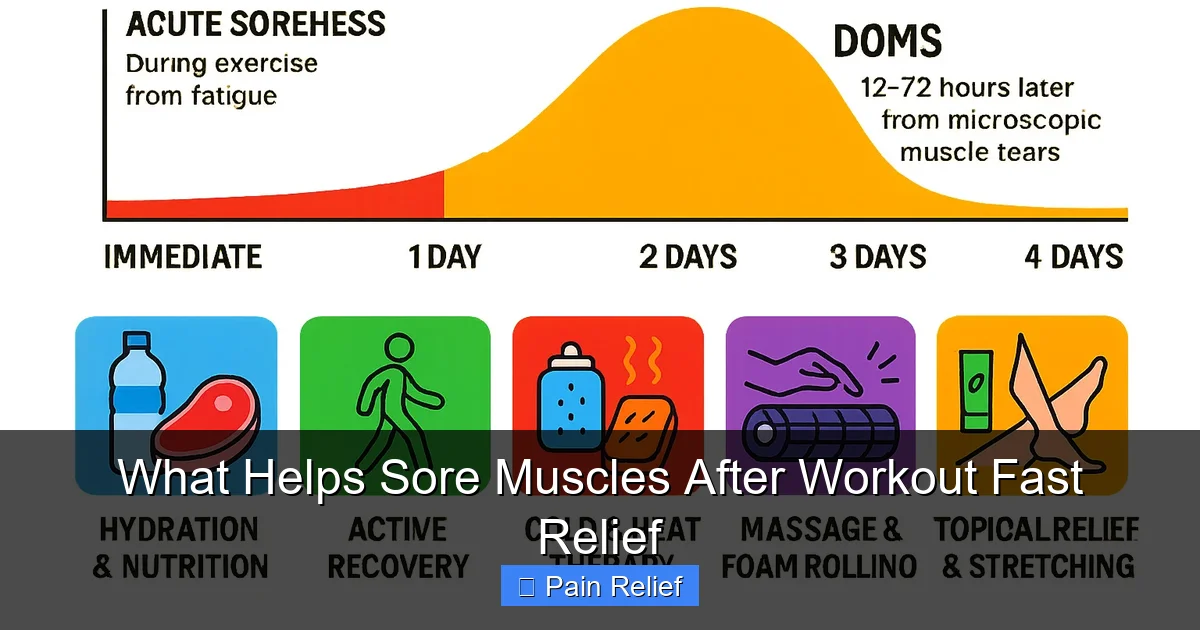 What Helps Sore Muscles After Workout Fast Relief