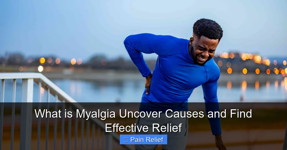 What is Myalgia Uncover Causes and Find Effective Relief