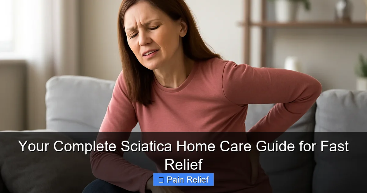 Your Complete Sciatica Home Care Guide for Fast Relief