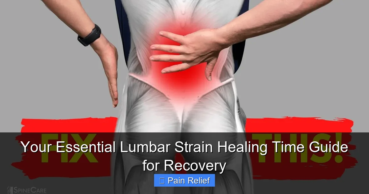 Your Essential Lumbar Strain Healing Time Guide for Recovery