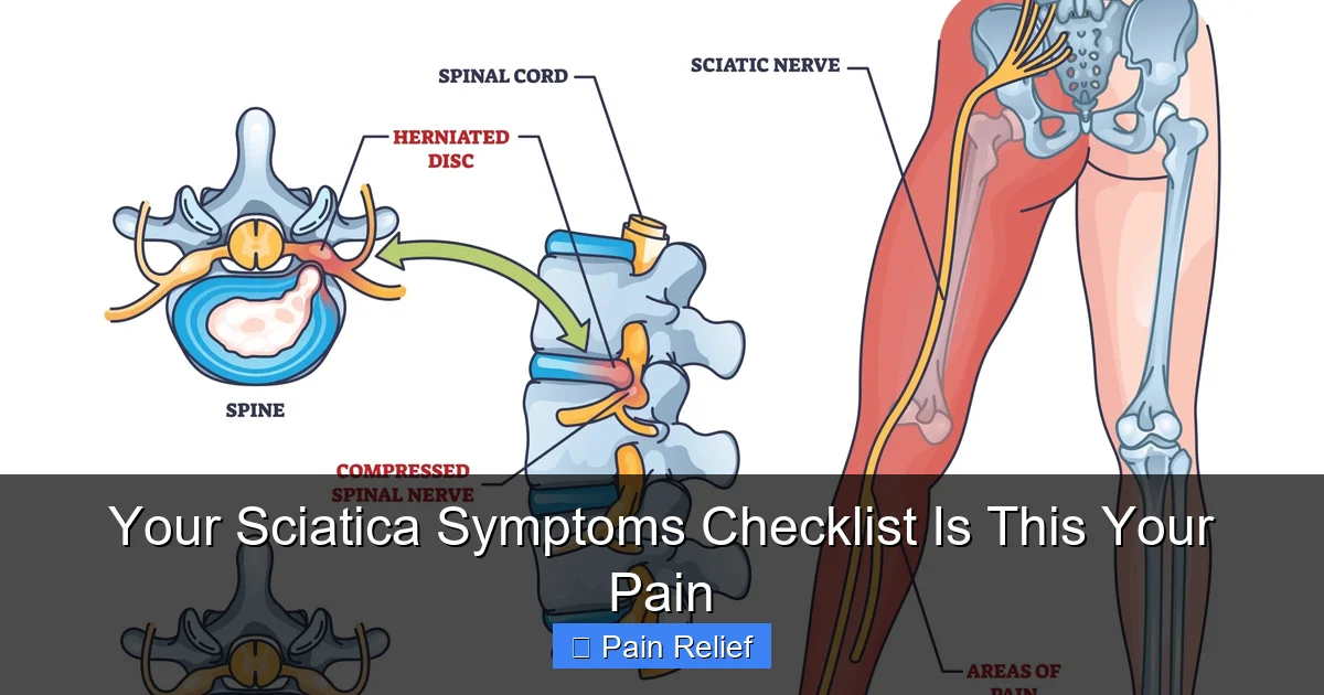 Your Sciatica Symptoms Checklist Is This Your Pain