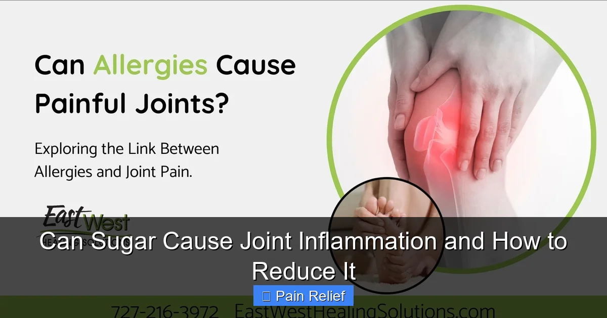 Can Sugar Cause Joint Inflammation and How to Reduce It