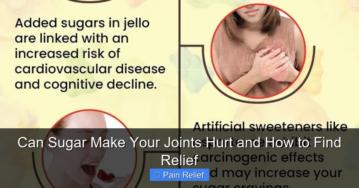 Can Sugar Make Your Joints Hurt and How to Find Relief