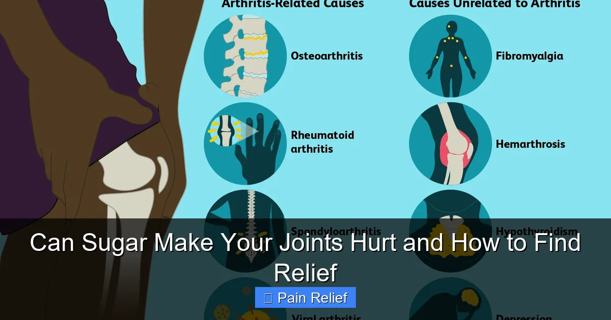 Can Sugar Make Your Joints Hurt and How to Find Relief