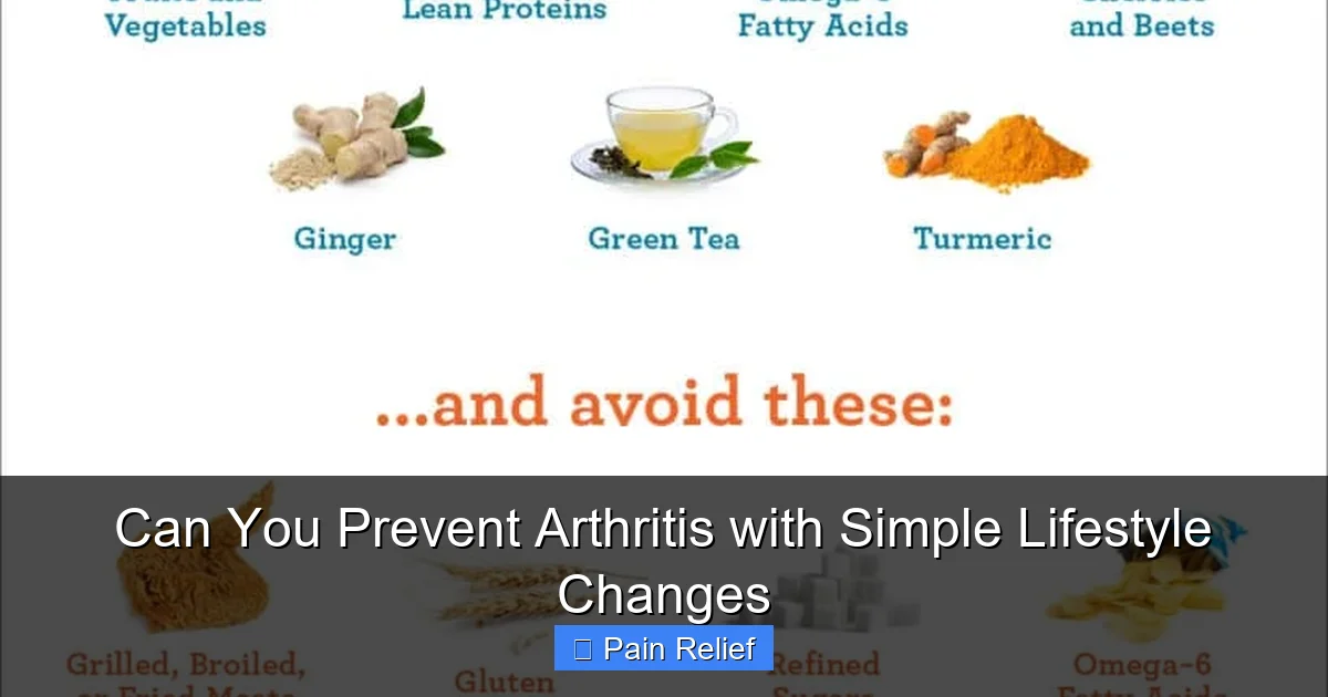 Can You Prevent Arthritis with Simple Lifestyle Changes