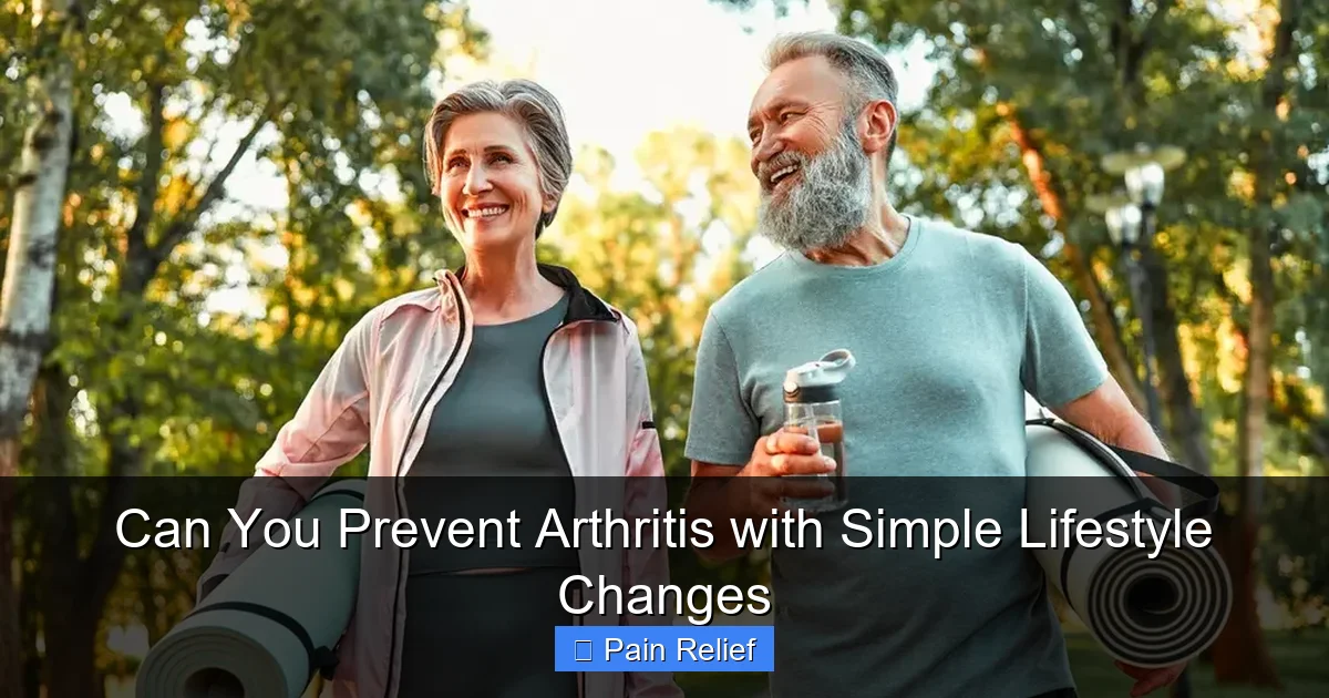Can You Prevent Arthritis with Simple Lifestyle Changes