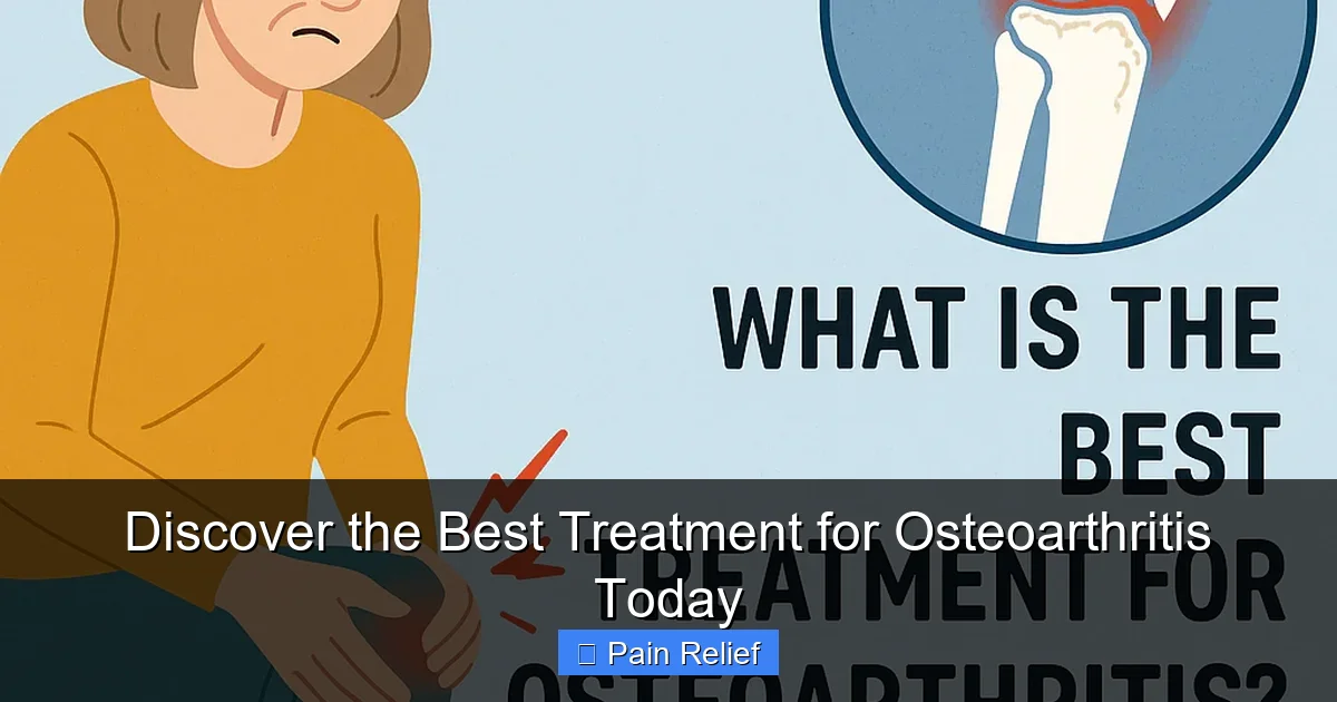 Discover the Best Treatment for Osteoarthritis Today