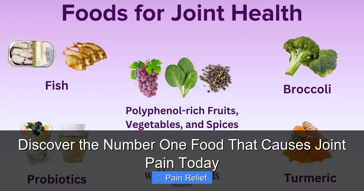 Discover the Number One Food That Causes Joint Pain Today