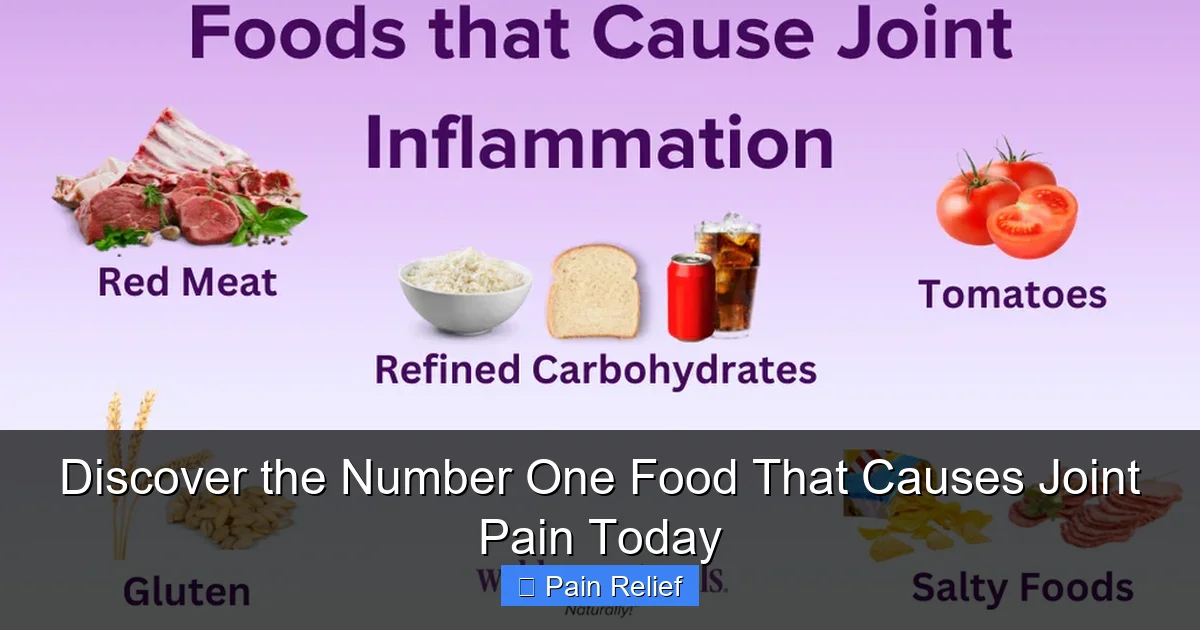 Discover the Number One Food That Causes Joint Pain Today