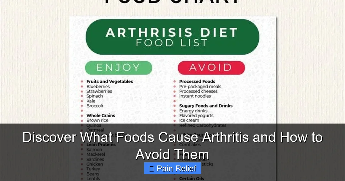 Discover What Foods Cause Arthritis and How to Avoid Them