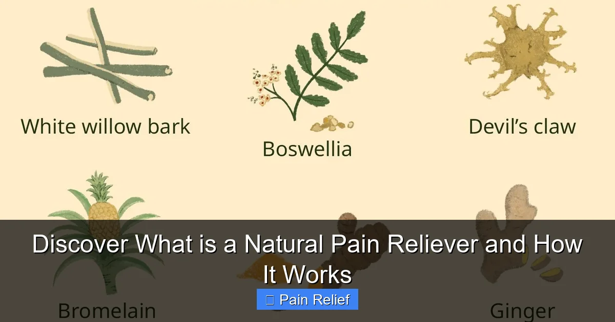 Discover What is a Natural Pain Reliever and How It Works
