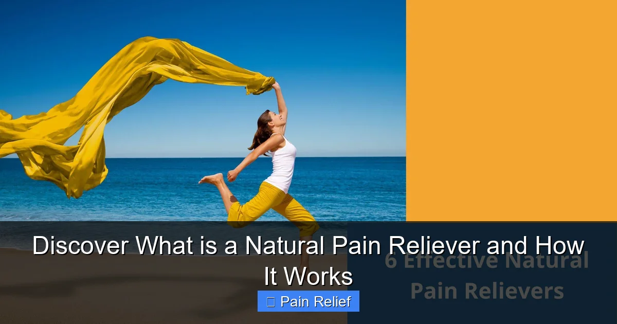 Discover What is a Natural Pain Reliever and How It Works