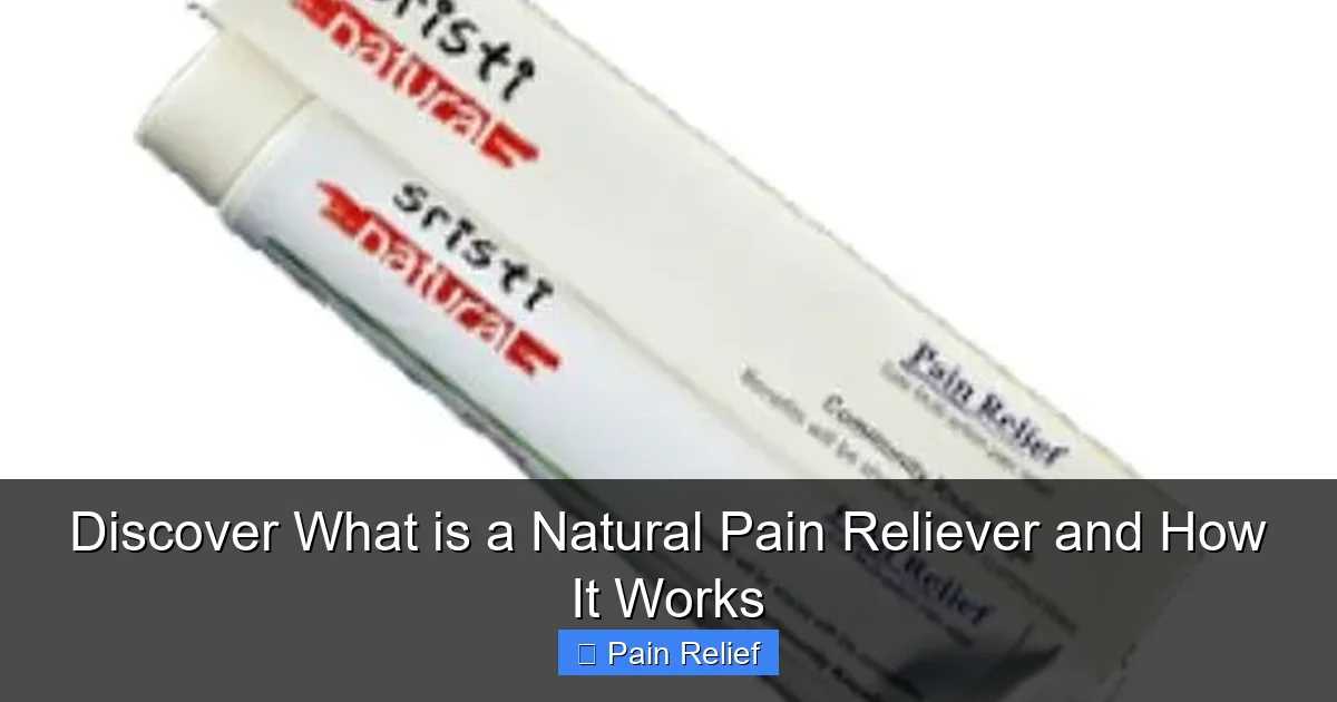 Discover What is a Natural Pain Reliever and How It Works