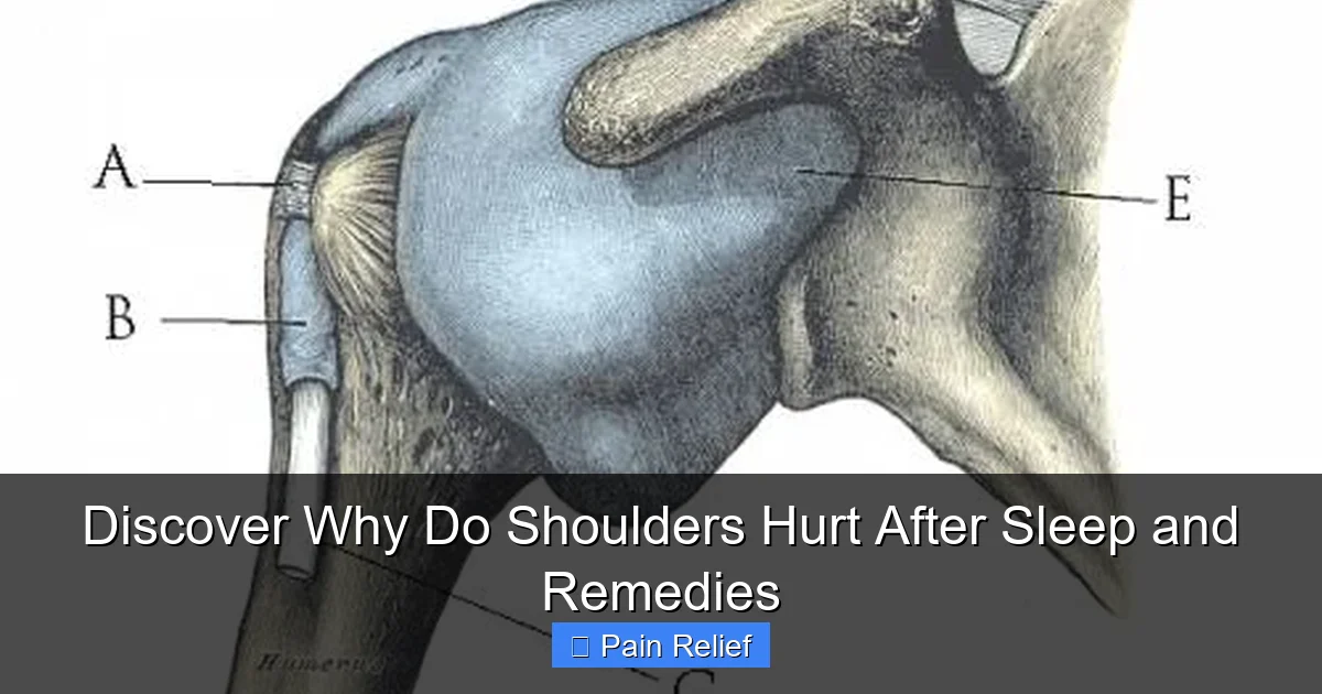 Discover Why Do Shoulders Hurt After Sleep and Remedies