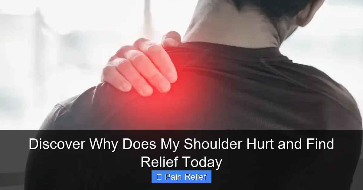 Discover Why Does My Shoulder Hurt and Find Relief Today