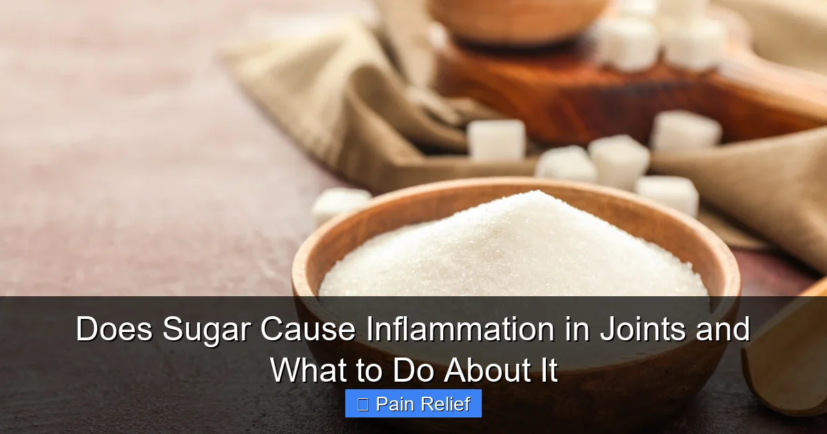 Does Sugar Cause Inflammation in Joints and What to Do About It
