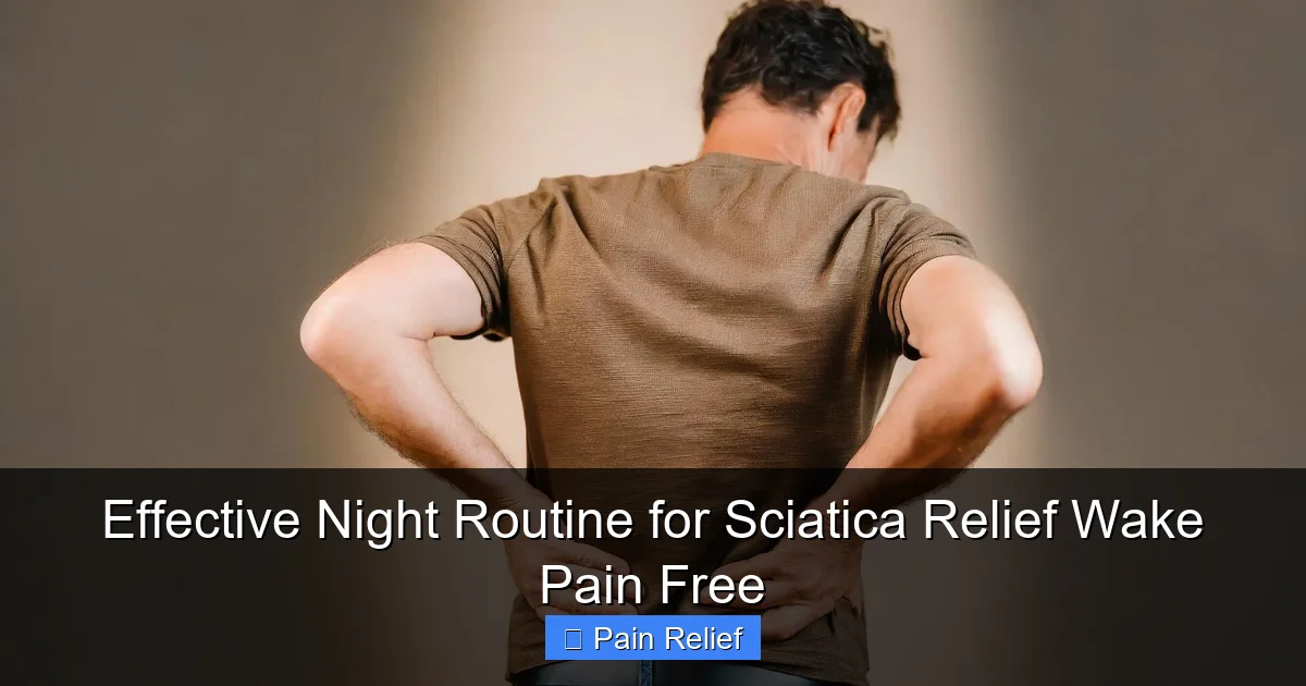 Effective Night Routine for Sciatica Relief Wake Pain Free