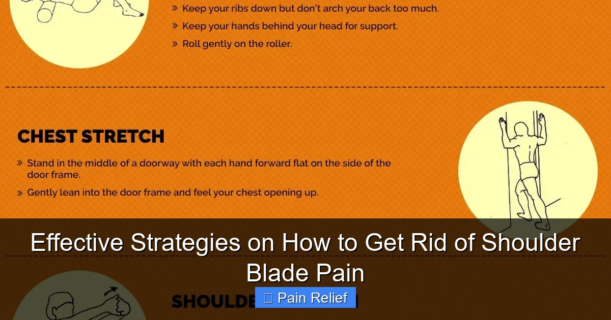 Effective Strategies on How to Get Rid of Shoulder Blade Pain