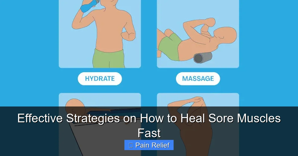 Effective Strategies on How to Heal Sore Muscles Fast
