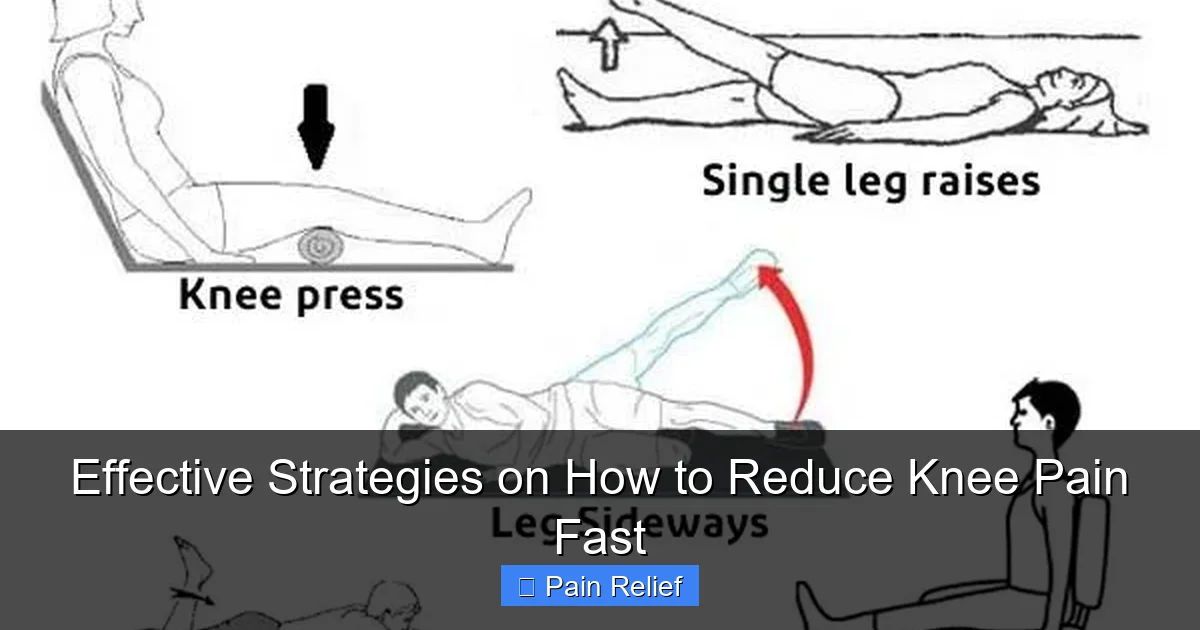 Effective Strategies on How to Reduce Knee Pain Fast